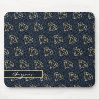 Denim & Diamonds Gold & Blue Glam Computer