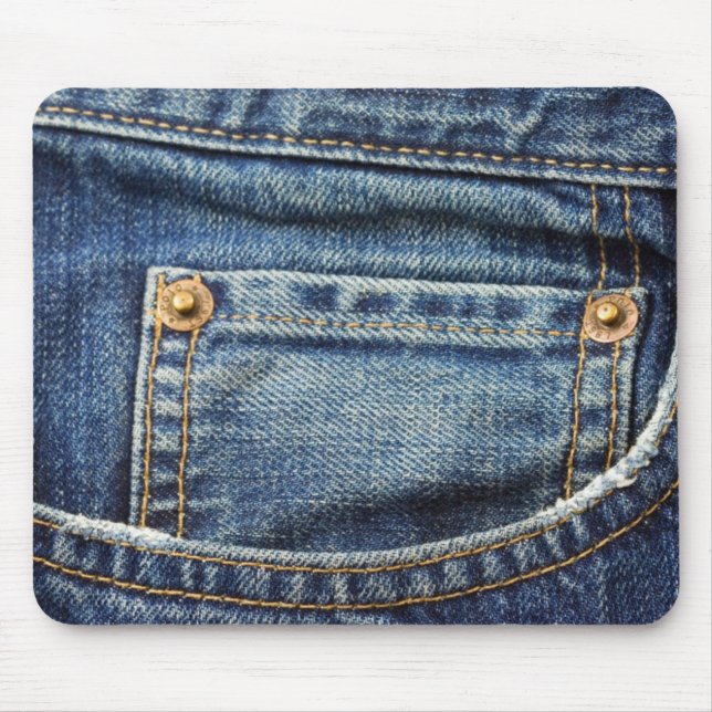 Tapis De Souris Denim - poche de blue-jean (Devant)