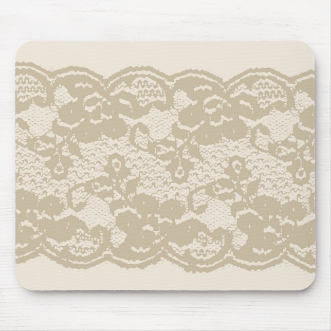 Tapis De Souris Dentelle beige (Devant)
