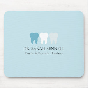 Tapis De Souris Dentiste élégant AQUA bleu professionnel
