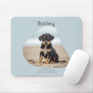Tapis de souris d'entreprise avec photo de chien p