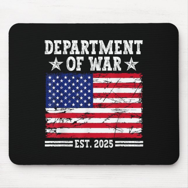 Tapis De Souris Département De Guerre Usa Camouflage Drapeau Dépar (Devant)