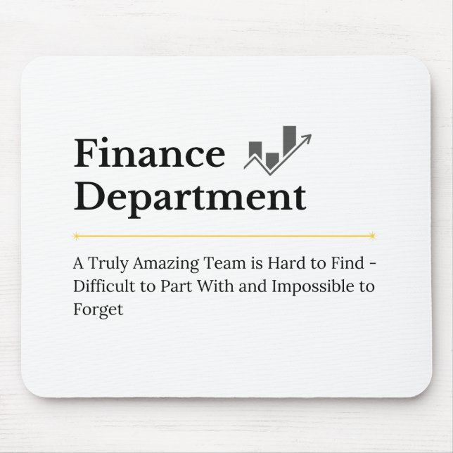 Tapis De Souris Département des finances (Devant)