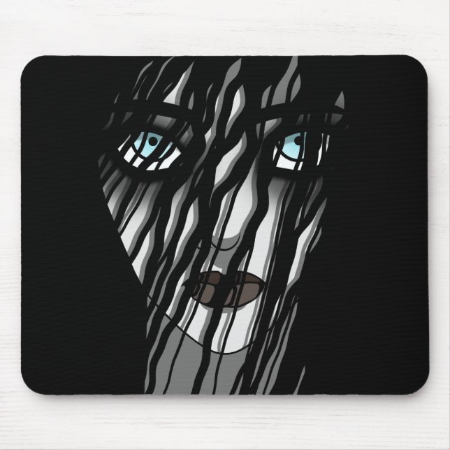 Tapis De Souris Déplaisante fille fantôme (Devant)