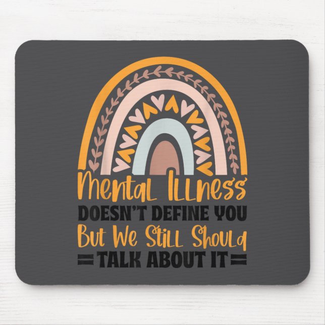 Tapis De Souris Depression Mental Illness Mental Health Awareness  (Devant)