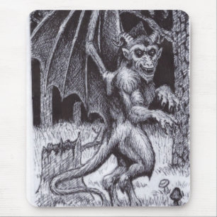 Tapis De Souris député britannique de diable du Jersey