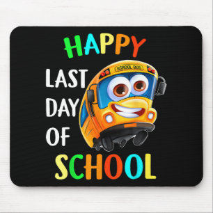 Tapis De Souris Dernier jour de l'année scolaire Chauffeur de bus