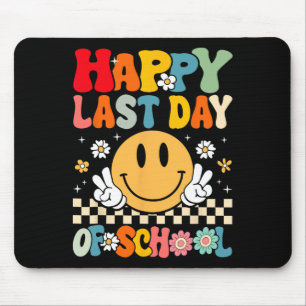 Tapis De Souris Dernier Jour D'école Sourire Groovy Visage Profess