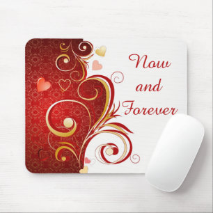 Tapis De Souris Des coeurs de citation romantiques, aujourd'hui et