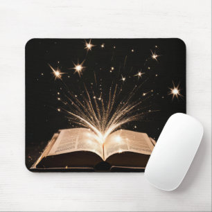 Tapis De Souris Des éclats d'explosion à partir d'un livre ouvert