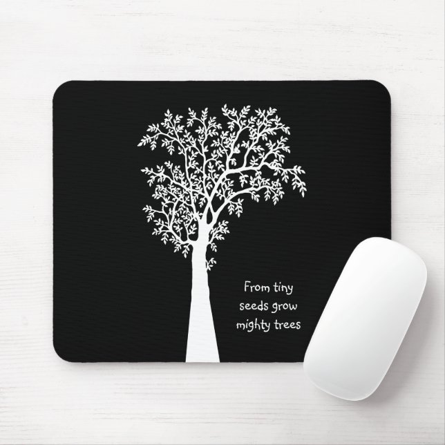 Tapis De Souris Des graines minuscules pousser des arbres puissant (Avec souris)