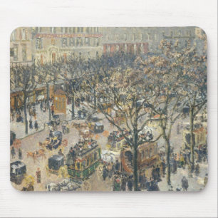 Tapis De Souris DES Italiens, matin, lumière du soleil, 1897 de