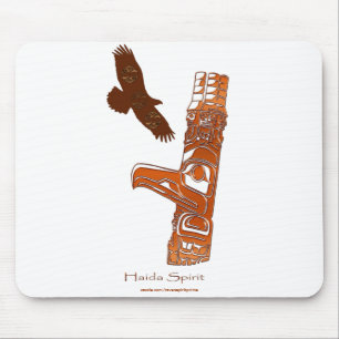 Tapis de souris des Premières nations Haida Eagle 
