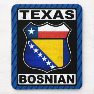 Tapis de souris des signes bosniaque américain du 