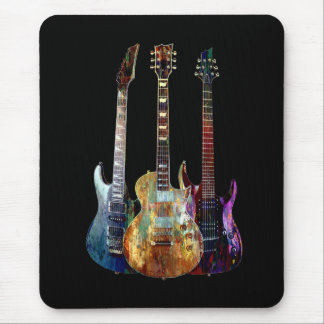 Tapis De Souris Des sons de musique. Guitare colorée