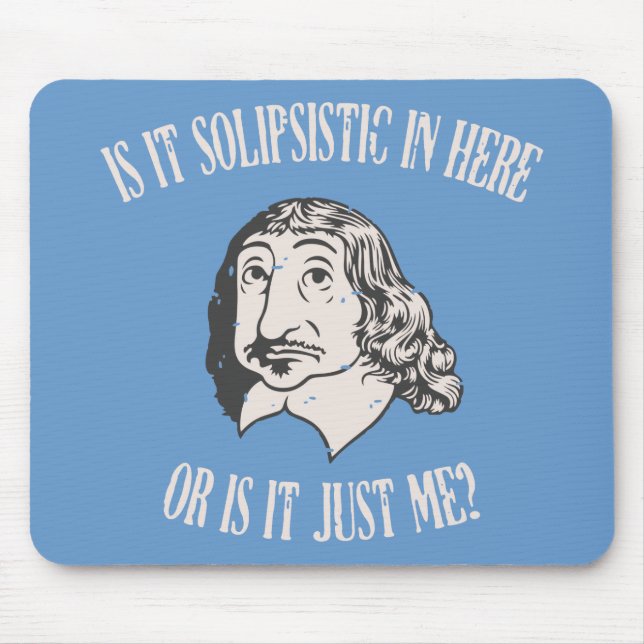 Tapis De Souris Descartes Solipsistic (Devant)