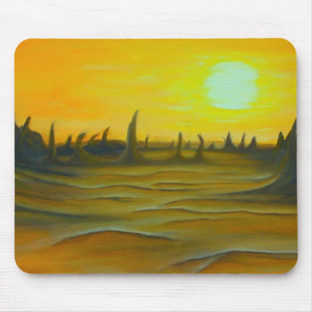 Tapis De Souris Desert Sun Peinture Mousepad (Devant)