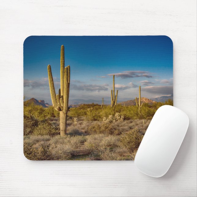 Tapis De Souris Deserts | Superstition Mountains, Arizona (Avec souris)