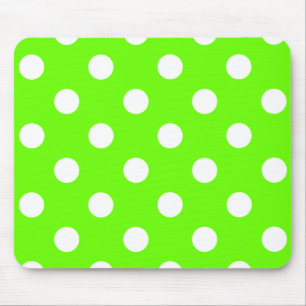 Tapis De Souris Design à ongles pois vert citron pour le ressort