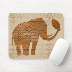 Tapis De Souris Design d'art tribal des éléphants