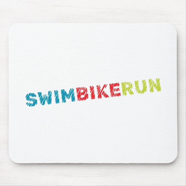 Tapis De Souris Design de triathlon (Devant)