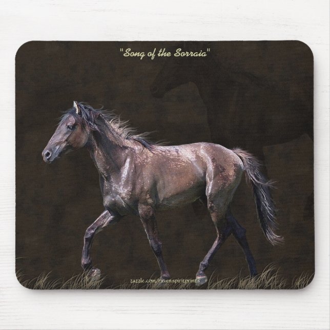Tapis De Souris Design équin amateur de chevaux (Devant)