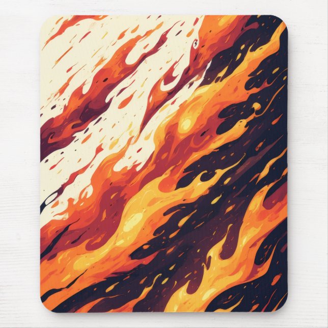 Tapis De Souris Design esthétique de feu Mousepad (Devant)