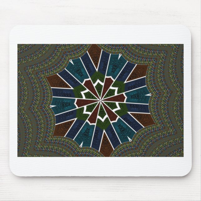 Tapis De Souris Design inspiré de Sari avec détails complexes (Devant)