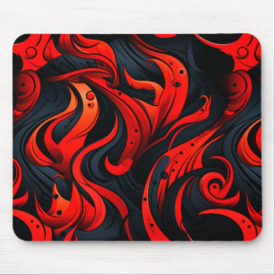 Tapis De Souris Design rouge et noir