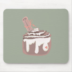 Tapis De Souris Dessert au petit pain à la cannelle, illustration