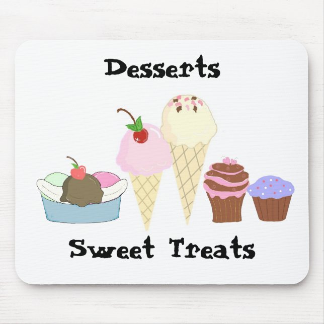 Tapis De Souris Dessert et friandises (Devant)