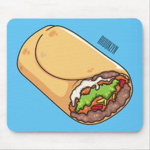 Tapis De Souris dessin animé de Burrito
