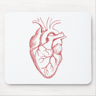 Tapis De Souris Dessin d'anatomie cardiaque humaine