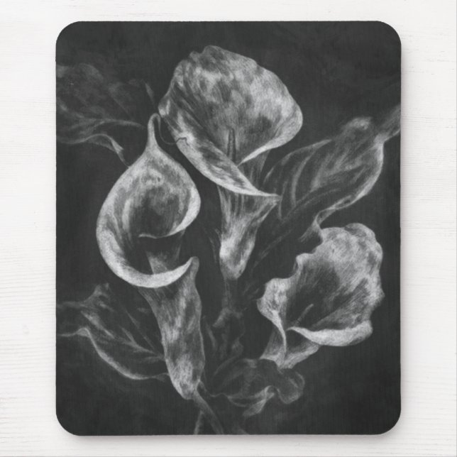 Tapis De Souris Dessin de Calla Lilies (Devant)