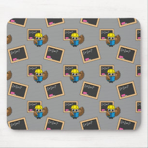 Tapis De Souris Dessin de chouette écolière