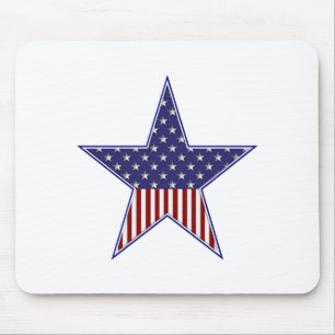Tapis De Souris Dessin de drapeau patriotique des États-Unis
