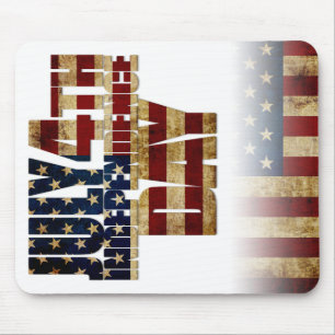 Tapis De Souris Dessin de drapeau patriotique du 4 juillet