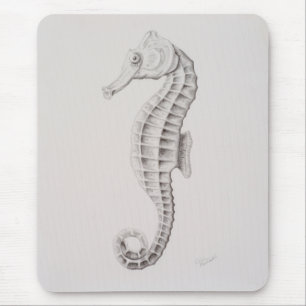 Tapis De Souris Dessin des hippocampes côtières