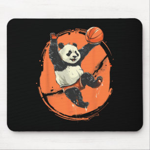 Tapis De Souris Dessin d'ours panda squelette amateur d'art animal