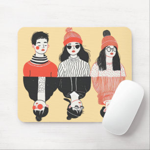 Tapis De Souris Dessin moderne simple des jeunes cool