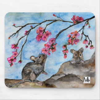 Tapis de souris Dessin original à l'aquarelle