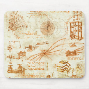 Tapis De Souris Dessin technique et croquis par Leonardo da Vinci