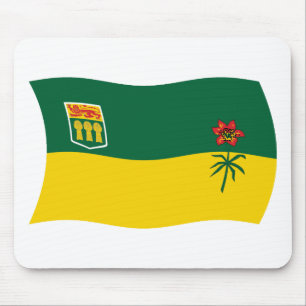 Tapis De Souris Dessous de souris Drapeau de la Saskatchewan