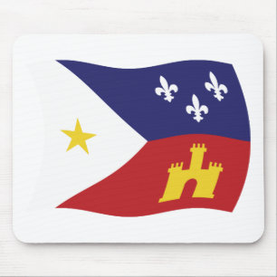 Tapis De Souris Dessous de souris Drapeau de l'Acadiana