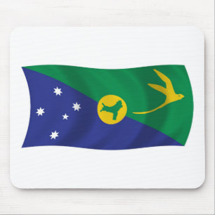 Tapis De Souris Dessous de souris Drapeau de l'île Christmas