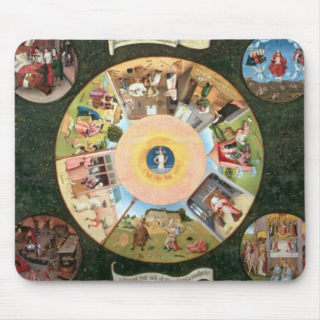 Tapis De Souris Dessus de table des sept péchés mortels (Devant)