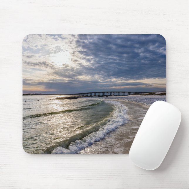 Tapis De Souris Destin Florida Soirée Vagues Mousepad (Avec souris)