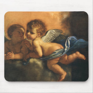 Tapis De Souris Détail d'ange, Saints patrons de Modène par Guerci