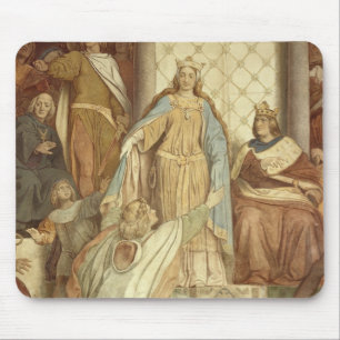 Tapis De Souris Détail de Der Saengerkreis, château de Wartburg