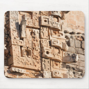 Tapis De Souris Détail de pyramide de magicien, Yucatan, Mexique
